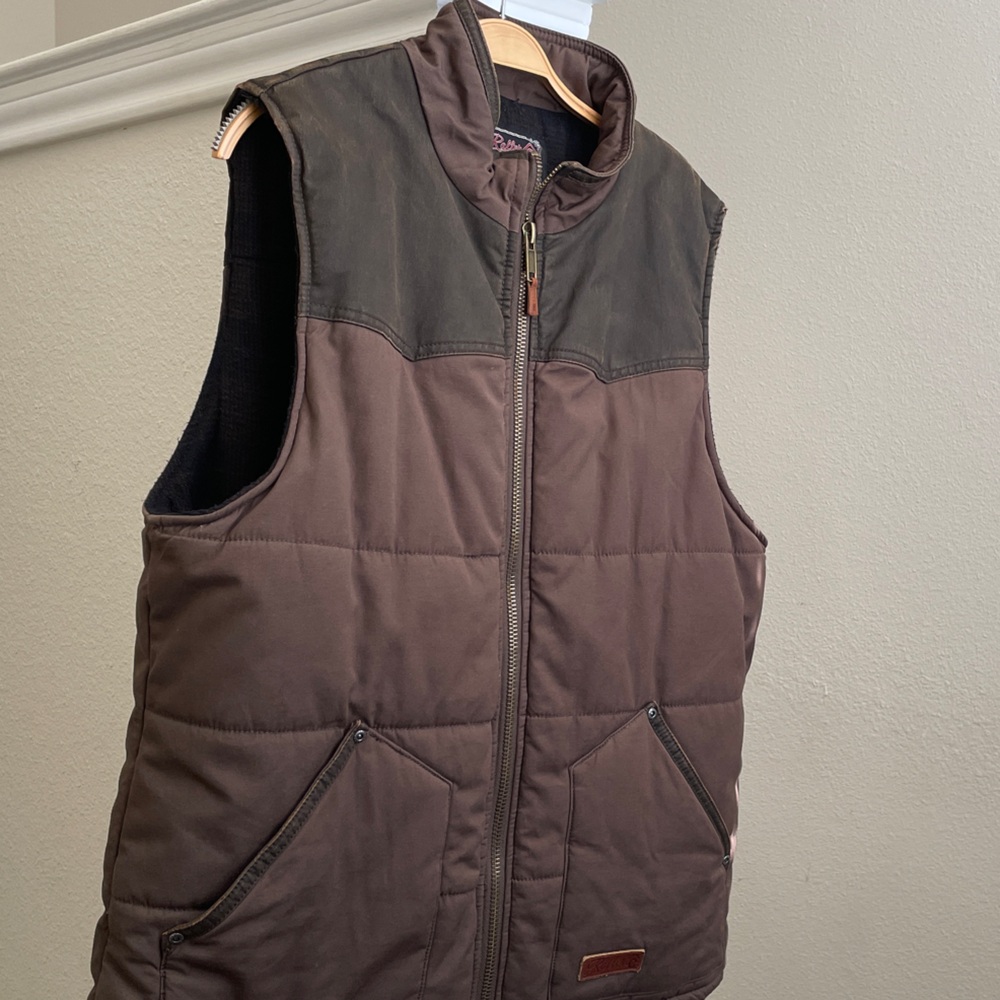 Retro Tough Western Zip Jacket in Brown